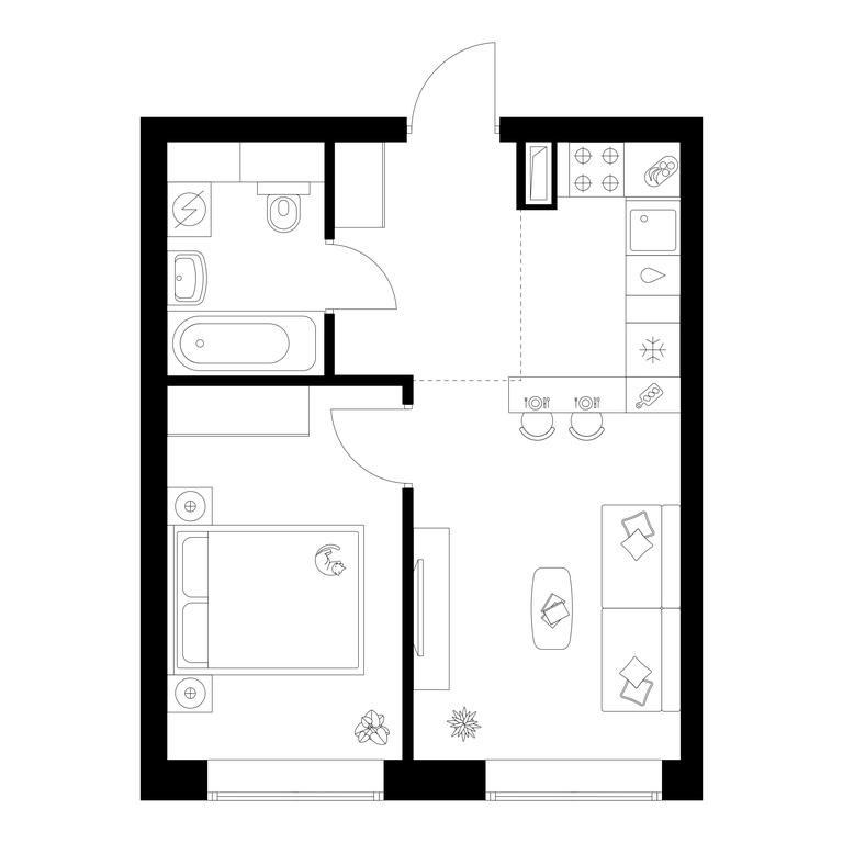 Продажа 1-комн. квартиры, 34,7 м² в ЖК «Полар», Полярная улица, 39Б, Москва, Россия #2 Продажа 1-комн. квартиры, 34,7 м² в ЖК «Полар», Полярная улица, 39Б, Москва, Россия #2