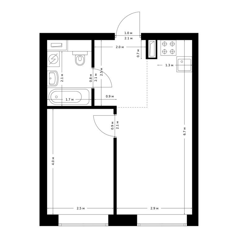 Продажа 1-комн. квартиры, 34,7 м² в ЖК «Полар», Полярная улица, 39Б, Москва, Россия #1 Продажа 1-комн. квартиры, 34,7 м² в ЖК «Полар», Полярная улица, 39Б, Москва, Россия #1