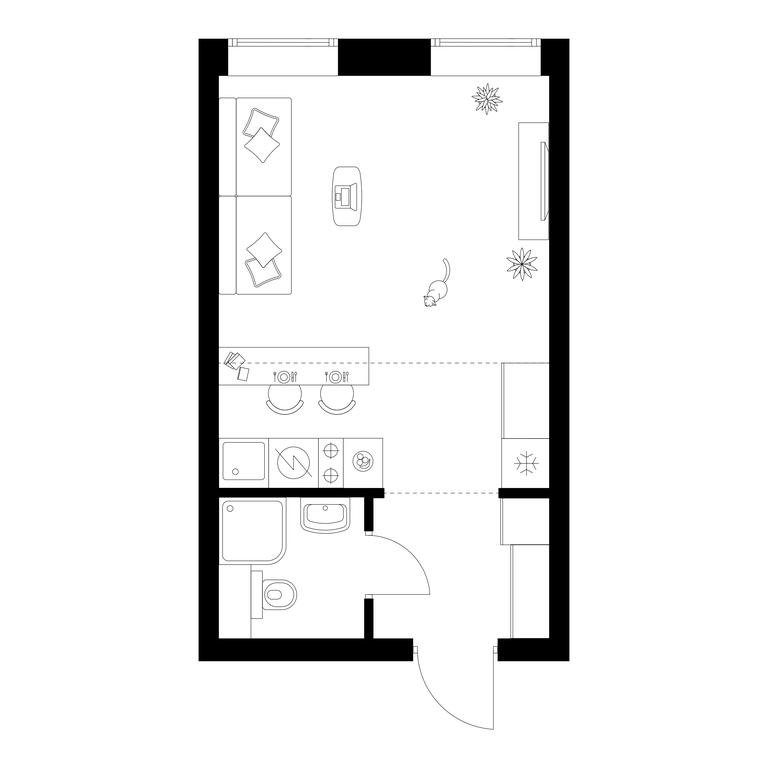 Apartment Sale, 25.1 sq. m. at Polar, Polyarnaya Street, 39Б, Moscow, Russia #2 Apartment Sale, 25.1 sq. m. at Polar, Polyarnaya Street, 39Б, Moscow, Russia #2