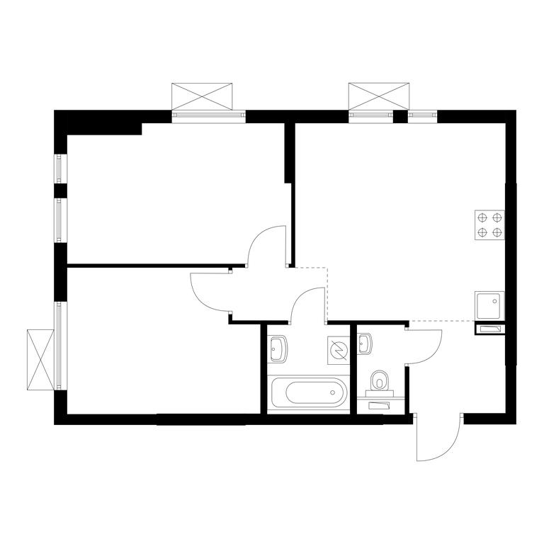 2-BD Apartment Sale, 48.8平方米 at Kuzminskiy Les, mikrorayon Belaya Dacha, 25, Kotelniki, Moscow Region, Russia #1 2-BD Apartment Sale, 48.8平方米 at Kuzminskiy Les, mikrorayon Belaya Dacha, 25, Kotelniki, Moscow Region, Russia #1