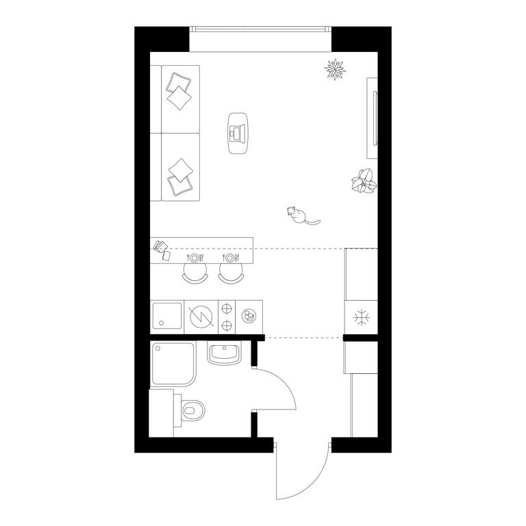Apartment Sale, 25.3 sq. m. at Polar, Polyarnaya Street, 39Б, Moscow, Russia #2 Apartment Sale, 25.3 sq. m. at Polar, Polyarnaya Street, 39Б, Moscow, Russia #2