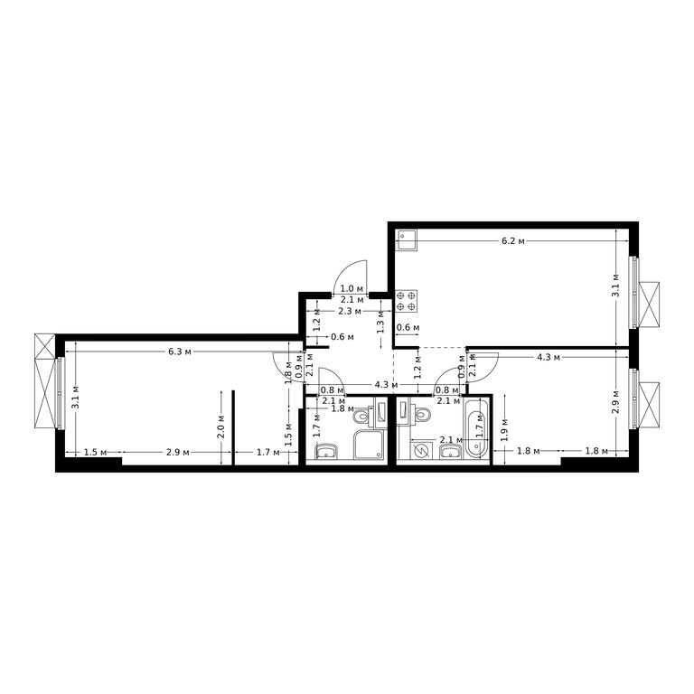Продажа 2-комн. квартиры, 66,7 м² в ЖК «Большая Академическая 85», 3-й Нижнелихоборский проезд, 1с16, Москва, Россия #1 Продажа 2-комн. квартиры, 66,7 м² в ЖК «Большая Академическая 85», 3-й Нижнелихоборский проезд, 1с16, Москва, Россия #1