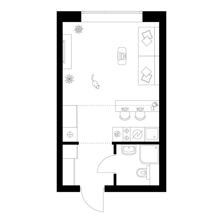 Apartment Sale, 25.3 sq. m. at Polar, Polyarnaya Street, 39Б, Moscow, Russia #2 Apartment Sale, 25.3 sq. m. at Polar, Polyarnaya Street, 39Б, Moscow, Russia #2