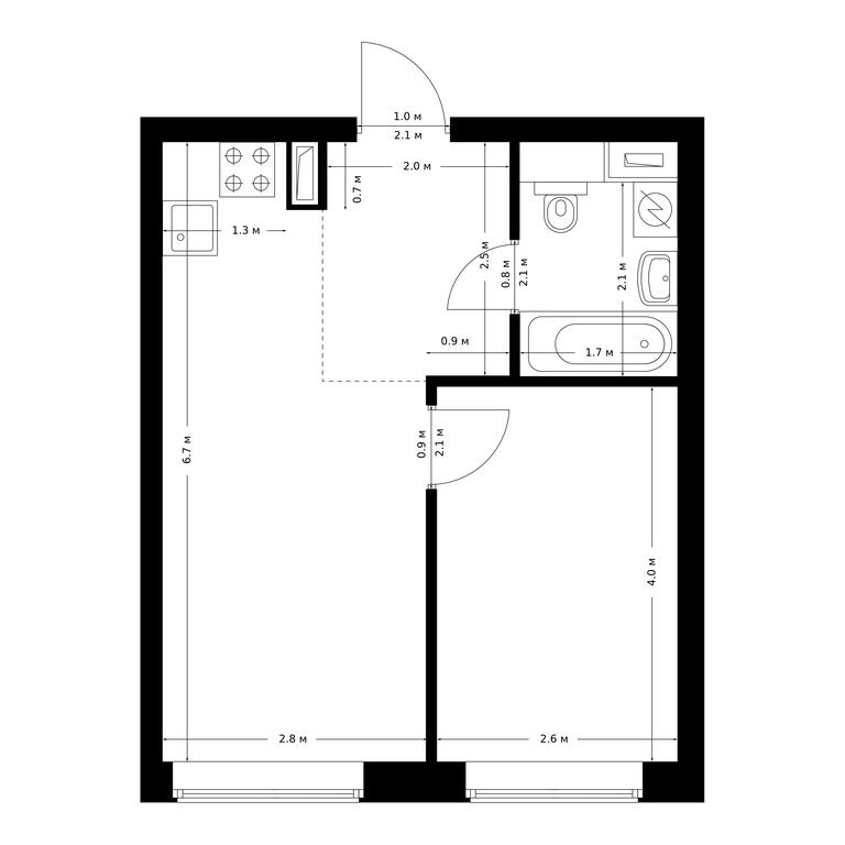 Продажа 1-комн. квартиры, 34,7 м² в ЖК «Полар», Полярная улица, 39Б, Москва, Россия #1 Продажа 1-комн. квартиры, 34,7 м² в ЖК «Полар», Полярная улица, 39Б, Москва, Россия #1
