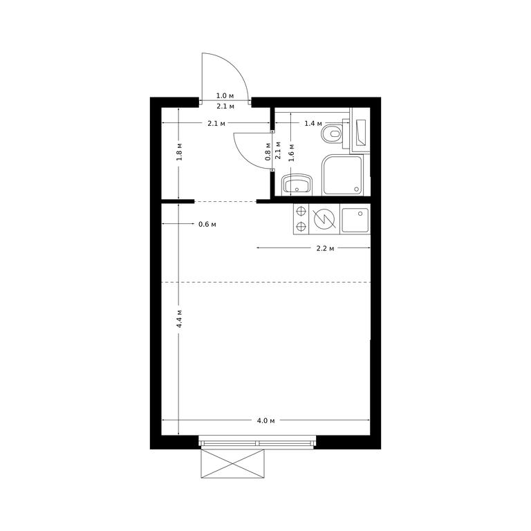 Apartment Sale, 23.8 sq. m. at Bolshaya Akademicheskaya 85, 3rd Nizhnelikhoborsky Drive, 1с16, Moscow, Russia #1 Apartment Sale, 23.8 sq. m. at Bolshaya Akademicheskaya 85, 3rd Nizhnelikhoborsky Drive, 1с16, Moscow, Russia #1