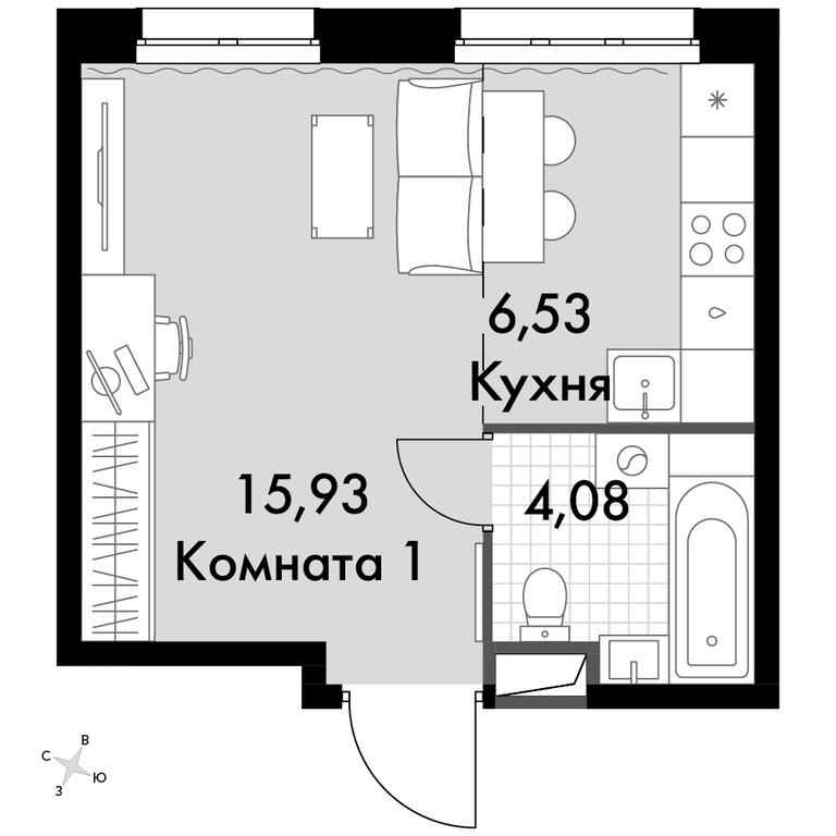 Apartment Sale, 26.54 sq. m. at Dvizhenie. Govorovo, Центральная улица, 47, деревня Говорово, поселение Московский, Москва, Россия #1 Apartment Sale, 26.54 sq. m. at Dvizhenie. Govorovo, Центральная улица, 47, деревня Говорово, поселение Московский, Москва, Россия #1