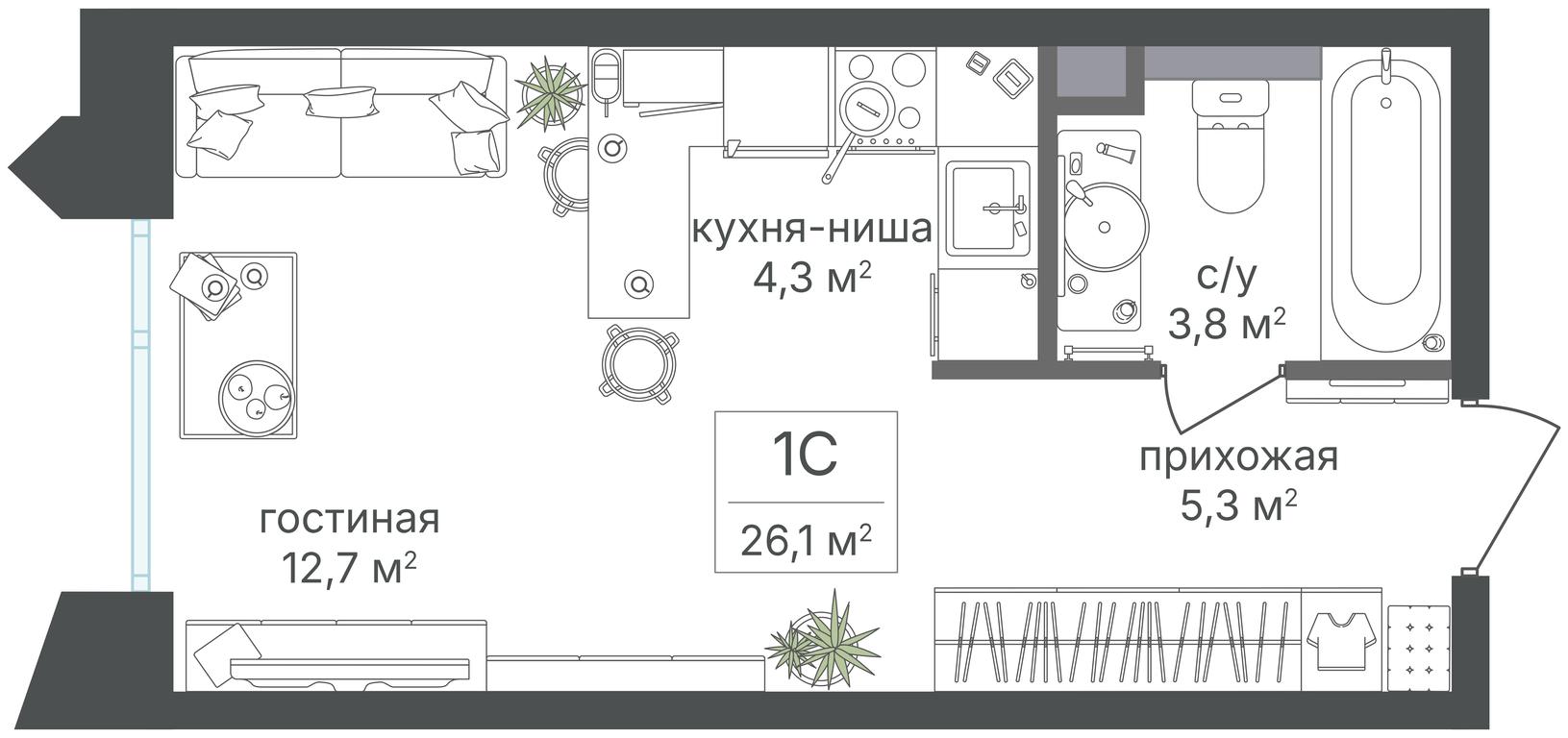 Apartment Sale, 26.1 sq. m. at Petrovskiy Park II, Stary Petrovsko-Razumovsky Drive, 1/23, Moscow, Russia #2 Apartment Sale, 26.1 sq. m. at Petrovskiy Park II, Stary Petrovsko-Razumovsky Drive, 1/23, Moscow, Russia #2