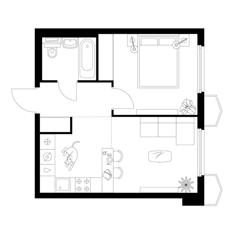 1-BD Apartment Sale, 37.6 sq. m. at Businovskiy Park, Izhorskaya Street, 6с5, Moscow, Russia #2 1-BD Apartment Sale, 37.6 sq. m. at Businovskiy Park, Izhorskaya Street, 6с5, Moscow, Russia #2