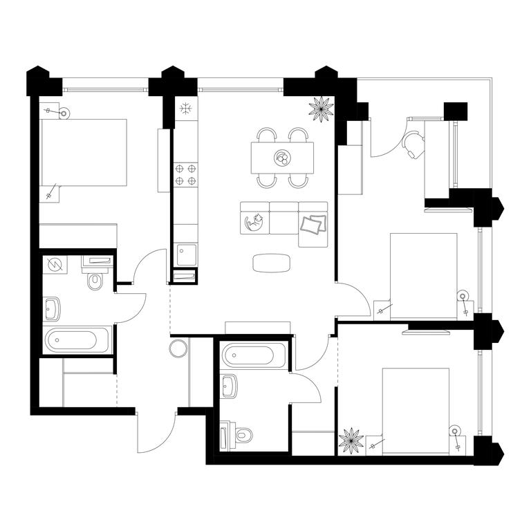 3-BD Apartment Sale, 80.2 sq. m. at Businovskiy Park, Izhorskaya Street, 6с5, Moscow, Russia #1 3-BD Apartment Sale, 80.2 sq. m. at Businovskiy Park, Izhorskaya Street, 6с5, Moscow, Russia #1