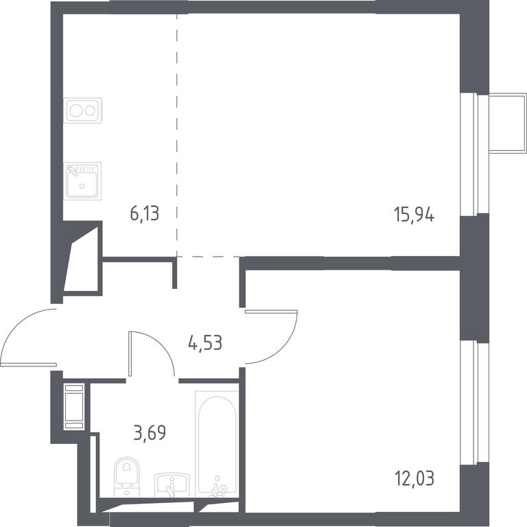 Apartment Sale, 42 sq. m. at Prigorod Lesnoe, Molodyozhny bulvar, 6, derevnya Misaylovo, Leninskiy City District, Moscow Region, Russia #1 Apartment Sale, 42 sq. m. at Prigorod Lesnoe, Molodyozhny bulvar, 6, derevnya Misaylovo, Leninskiy City District, Moscow Region, Russia #1