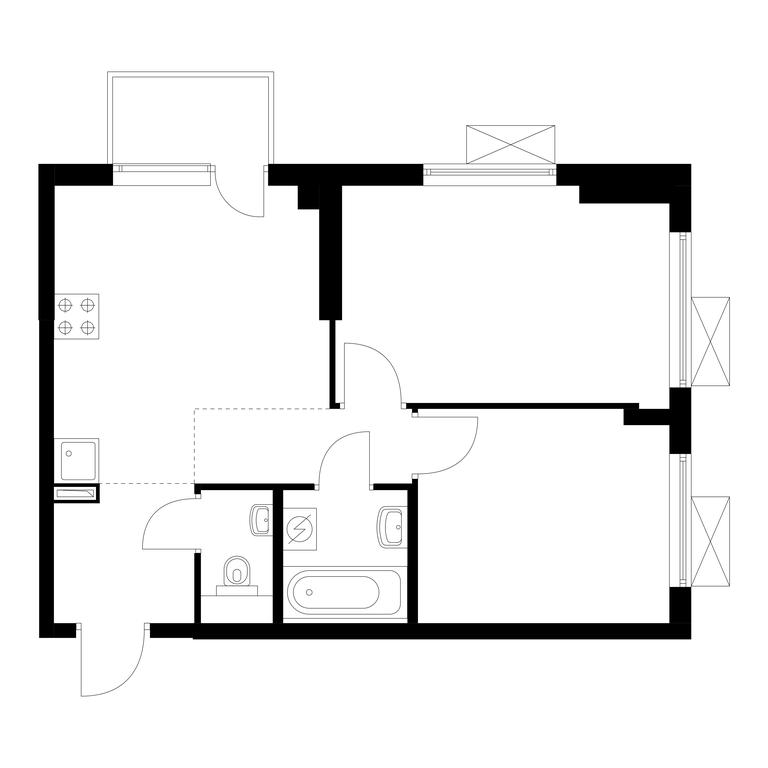 2-BD Apartment Sale, 48.8 sq. m. at Bolshaya Akademicheskaya 85, 3rd Nizhnelikhoborsky Drive, 1с16, Moscow, Russia #1 2-BD Apartment Sale, 48.8 sq. m. at Bolshaya Akademicheskaya 85, 3rd Nizhnelikhoborsky Drive, 1с16, Moscow, Russia #1