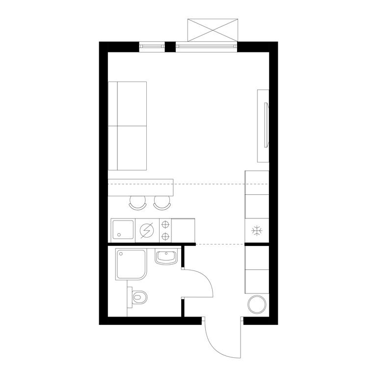 Apartment Sale, 24.8 sq. m. at Yauza Park, ulitsa Kolontsova, 4, Mytischi, Moscow Region, Russia #1