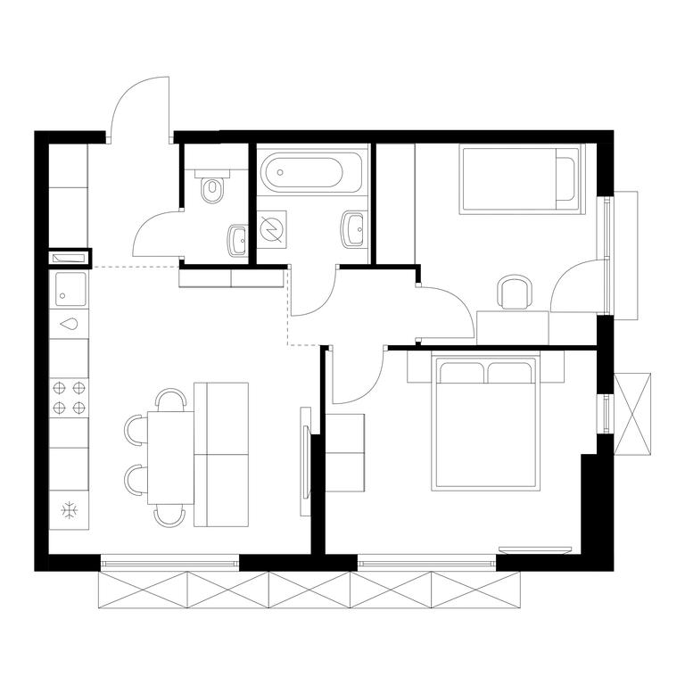 2-BD Apartment Sale, 48.9 sq. m. at Yauza Park, ulitsa Kolontsova, 4, Mytischi, Moscow Region, Russia #1 2-BD Apartment Sale, 48.9 sq. m. at Yauza Park, ulitsa Kolontsova, 4, Mytischi, Moscow Region, Russia #1