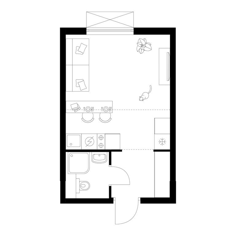 Apartment Sale, 23.6 sq. m. at Michurinskiy Park, Ozyornaya Street, 44А, Moscow, Russia #1