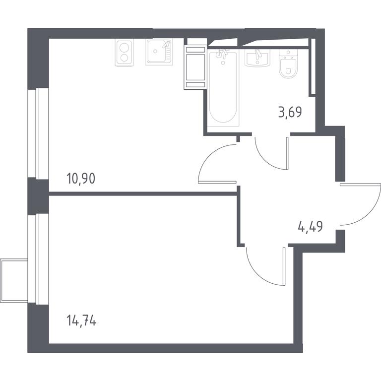 Apartment Sale, 33.5 sq. m. at Prigorod Lesnoe, Molodyozhny bulvar, 6, derevnya Misaylovo, Leninskiy City District, Moscow Region, Russia #1 Apartment Sale, 33.5 sq. m. at Prigorod Lesnoe, Molodyozhny bulvar, 6, derevnya Misaylovo, Leninskiy City District, Moscow Region, Russia #1