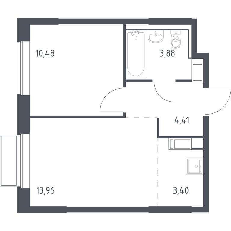 Продажа квартиры, 36,13 м² в ЖК «Томилино Парк», 1-й квартал, посёлок Жилино-1, городской округ Люберцы, Московская область, Россия #1 Продажа квартиры, 36,13 м² в ЖК «Томилино Парк», 1-й квартал, посёлок Жилино-1, городской округ Люберцы, Московская область, Россия #1