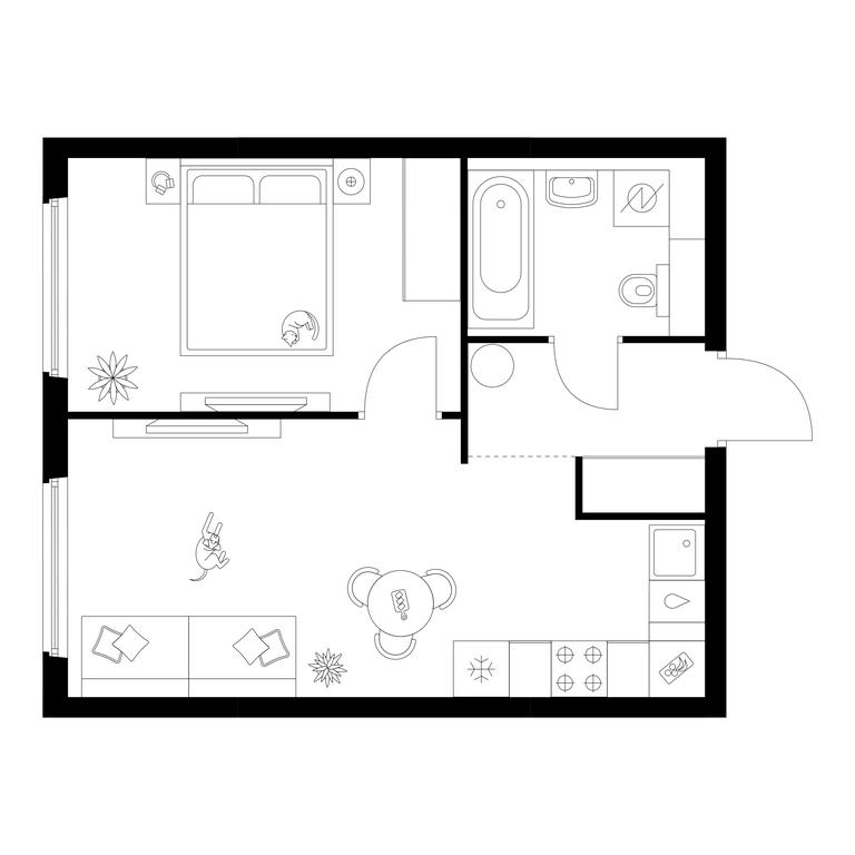 1-BD Apartment Sale, 38.6 sq. m. at Kronshtadtskiy 9, Kronshtadtsky Boulevard, 9с21, Moscow, Russia #2 1-BD Apartment Sale, 38.6 sq. m. at Kronshtadtskiy 9, Kronshtadtsky Boulevard, 9с21, Moscow, Russia #2