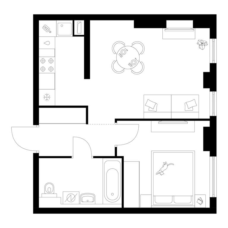 1-BD Apartment Sale, 41.1 sq. m. at Kronshtadtskiy 9, Kronshtadtsky Boulevard, 9с21, Moscow, Russia #1 1-BD Apartment Sale, 41.1 sq. m. at Kronshtadtskiy 9, Kronshtadtsky Boulevard, 9с21, Moscow, Russia #1