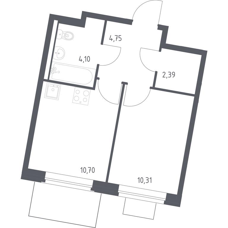 Apartment Sale, 32.25平方米 at Kvartal Zapadnyj, kvartal № 76, Marushkinskoye Settlement, Moscow, Russia #1 Apartment Sale, 32.25平方米 at Kvartal Zapadnyj, kvartal № 76, Marushkinskoye Settlement, Moscow, Russia #1