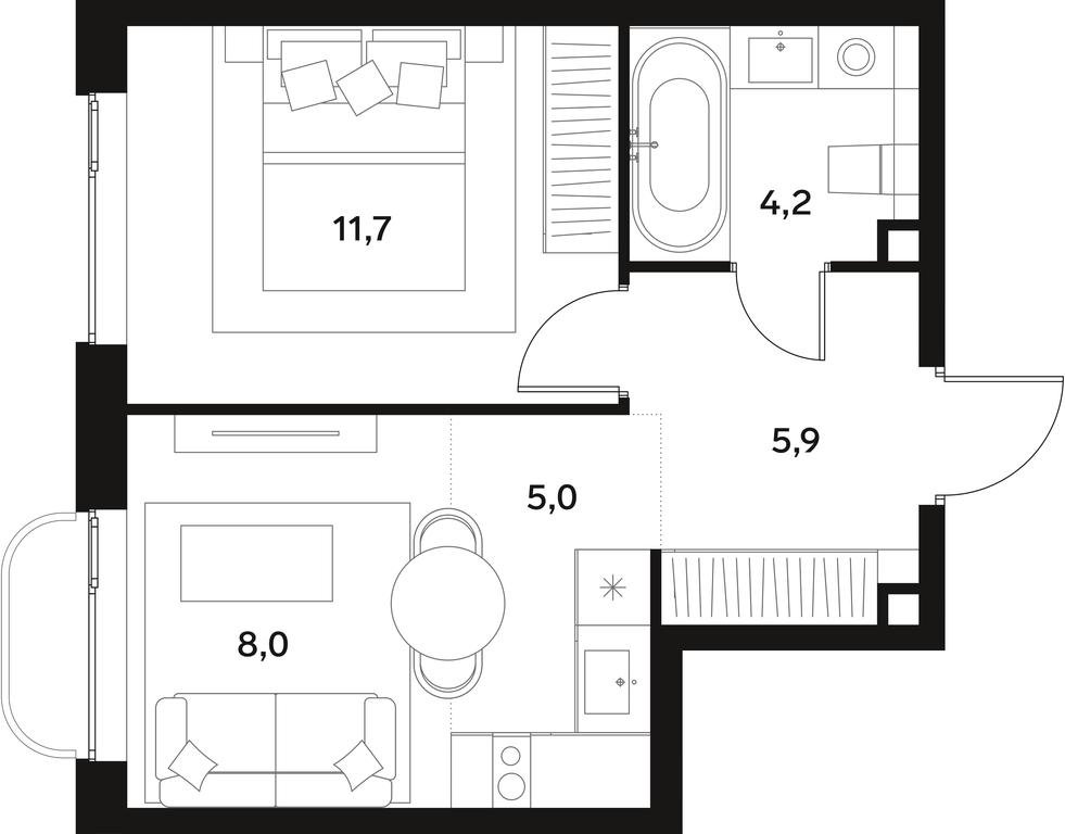 Apartment Sale, 34.8 sq. m. at Alia, Lyotnaya Street, 95Бк2, Moscow, Russia #1 Apartment Sale, 34.8 sq. m. at Alia, Lyotnaya Street, 95Бк2, Moscow, Russia #1