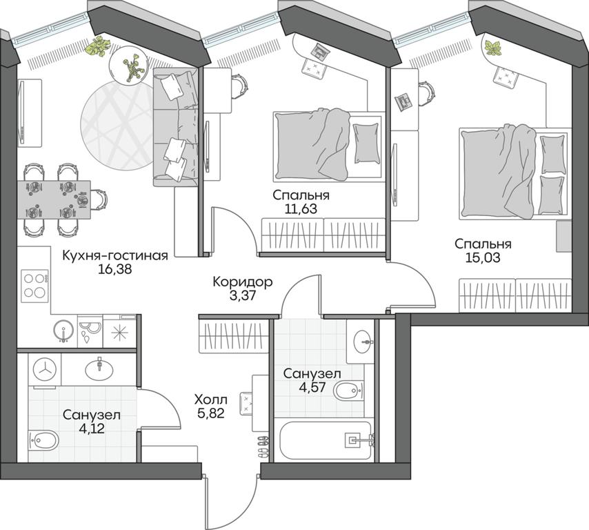 3-BD Apartment Sale, 75.25 sq. m. at Dom na naberezhnoy INSIDER (Insayder), Avtozavodskaya Street, Moscow, Russia #1 3-BD Apartment Sale, 75.25 sq. m. at Dom na naberezhnoy INSIDER (Insayder), Avtozavodskaya Street, Moscow, Russia #1