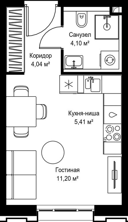 Apartment Sale, 24.75平方米 at Seliger City, Ilmenskiy Drive, 14к3, Moscow, Russia #1 Apartment Sale, 24.75平方米 at Seliger City, Ilmenskiy Drive, 14к3, Moscow, Russia #1