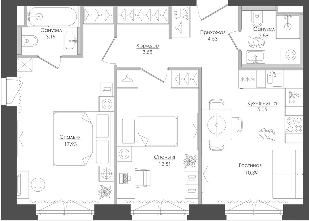Продажа 2-комн. квартиры, 61,3 м² в ЖК «Селигер Сити», Ильменский проезд, 14к3, Москва, Россия #1 Продажа 2-комн. квартиры, 61,3 м² в ЖК «Селигер Сити», Ильменский проезд, 14к3, Москва, Россия #1