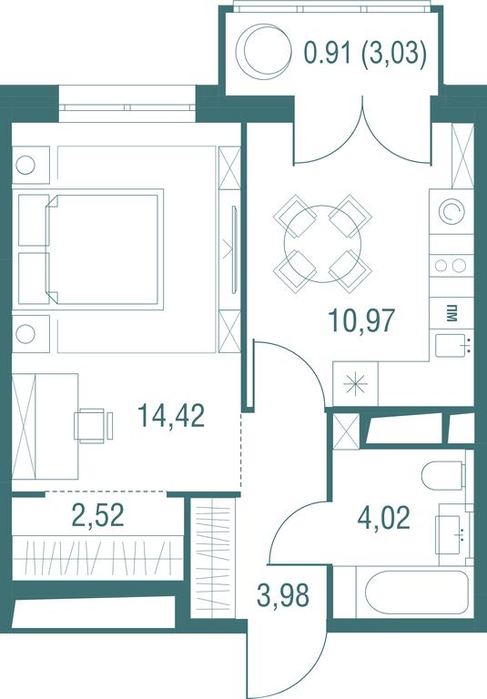 1-BD Apartment Sale, 36.82 sq. m. at Odinburg, Severnaya Street, 11, Odintsovo, Moscow Region, Russia #1 1-BD Apartment Sale, 36.82 sq. m. at Odinburg, Severnaya Street, 11, Odintsovo, Moscow Region, Russia #1