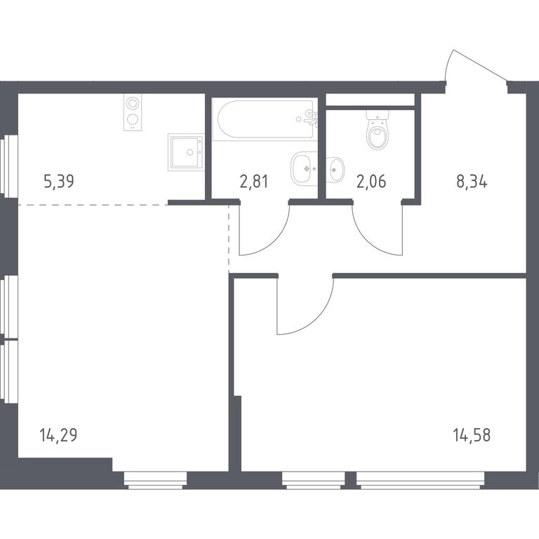 Apartment Sale, 47.47 sq. m. at Ostafevo, Ostafyevskoe Highway, 12к1, Ryazanovskoe Settlement, Moscow, Russia #1 Apartment Sale, 47.47 sq. m. at Ostafevo, Ostafyevskoe Highway, 12к1, Ryazanovskoe Settlement, Moscow, Russia #1