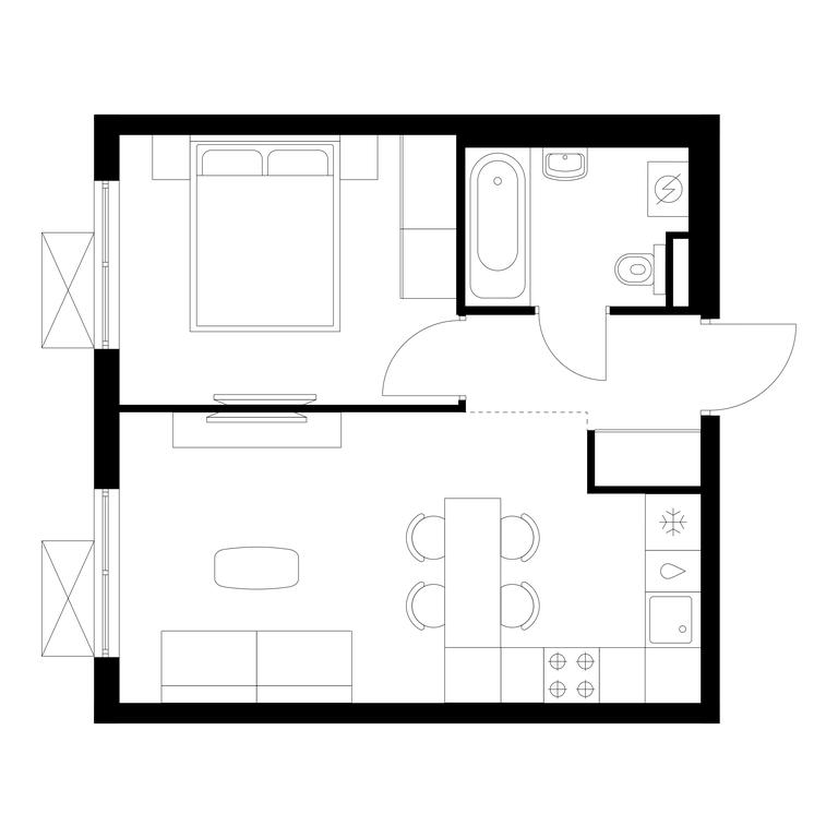 1-BD Apartment Sale, 36.2 sq. m. at Volzhskiy Park, 1st Grayvoronovsky Drive, 3с11, Moscow, Russia #1