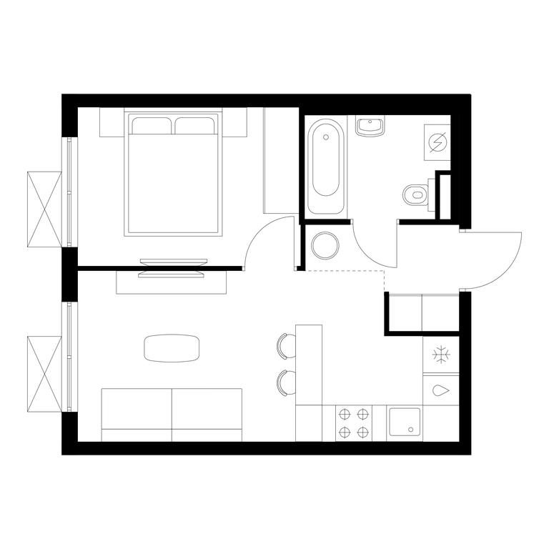 1-BD Apartment Sale, 32.5 sq. m. at Volzhskiy Park, 1st Grayvoronovsky Drive, 3с11, Moscow, Russia #1 1-BD Apartment Sale, 32.5 sq. m. at Volzhskiy Park, 1st Grayvoronovsky Drive, 3с11, Moscow, Russia #1