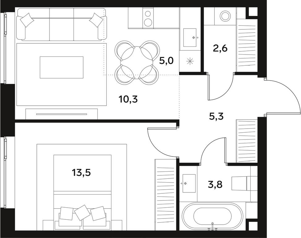Apartment Sale, 40.5 sq. m. at Alia, Lyotnaya Street, 95Бк2, Moscow, Russia #1 Apartment Sale, 40.5 sq. m. at Alia, Lyotnaya Street, 95Бк2, Moscow, Russia #1
