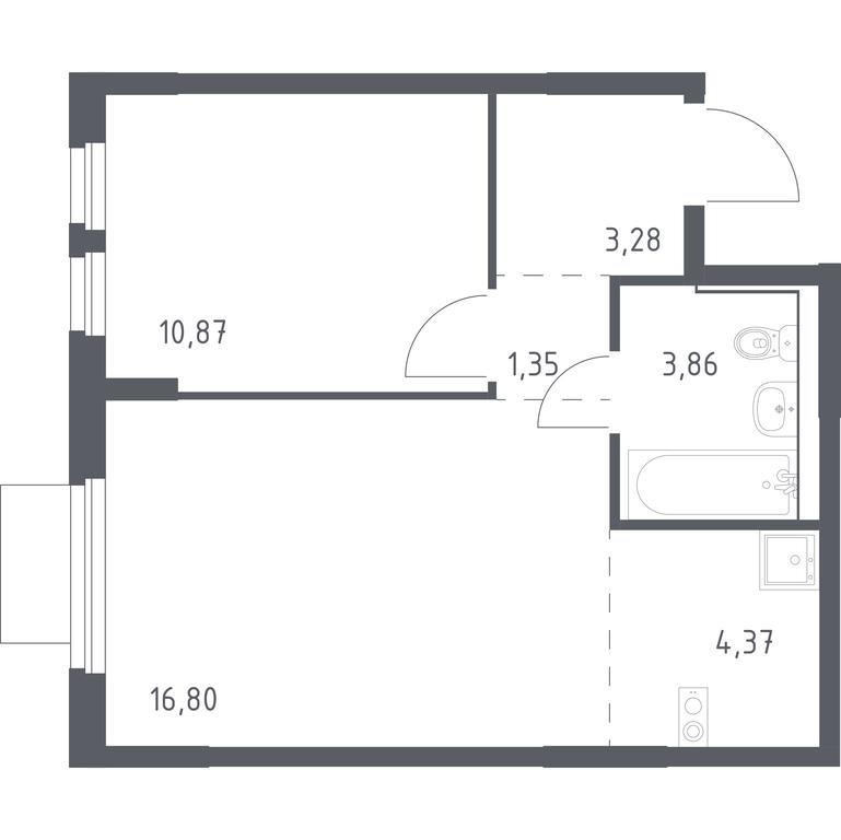 Apartment Sale, 40.53 sq. m. at Mytishchi Park, Silikatnaya ulitsa, 41к3, Mytischi, Moscow Region, Russia #1 Apartment Sale, 40.53 sq. m. at Mytishchi Park, Silikatnaya ulitsa, 41к3, Mytischi, Moscow Region, Russia #1