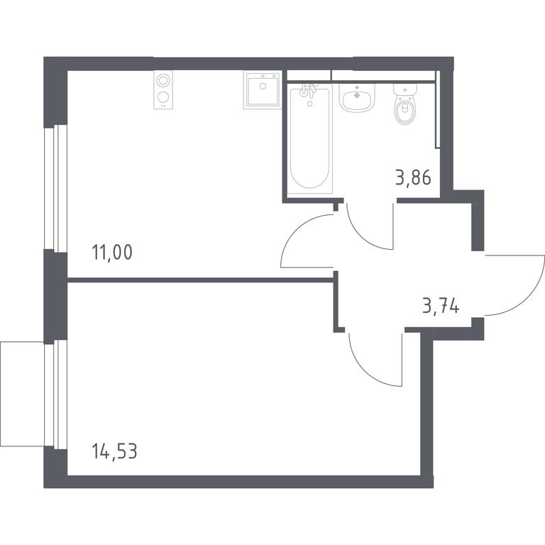 Apartment Sale, 33.13 sq. m. at Mytishchi Park, Silikatnaya ulitsa, 41к3, Mytischi, Moscow Region, Russia #1 Apartment Sale, 33.13 sq. m. at Mytishchi Park, Silikatnaya ulitsa, 41к3, Mytischi, Moscow Region, Russia #1