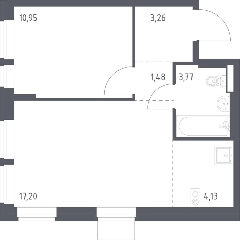 Apartment Sale, 40.79平方米 at Kvartal Aviatorov, ulitsa Koldunova, Aviatorov Microdistrict, Balashikha, Moscow Region, Russia #1 Apartment Sale, 40.79平方米 at Kvartal Aviatorov, ulitsa Koldunova, Aviatorov Microdistrict, Balashikha, Moscow Region, Russia #1