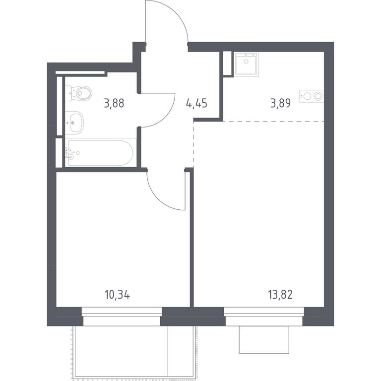 Apartment Sale, 36.38 sq. m. at Pribrezhnyi Park, Pribrezhniy Park Residential Complex, Village of Yam, Domodedovo City District, Moscow Region, Russia #1 Apartment Sale, 36.38 sq. m. at Pribrezhnyi Park, Pribrezhniy Park Residential Complex, Village of Yam, Domodedovo City District, Moscow Region, Russia #1