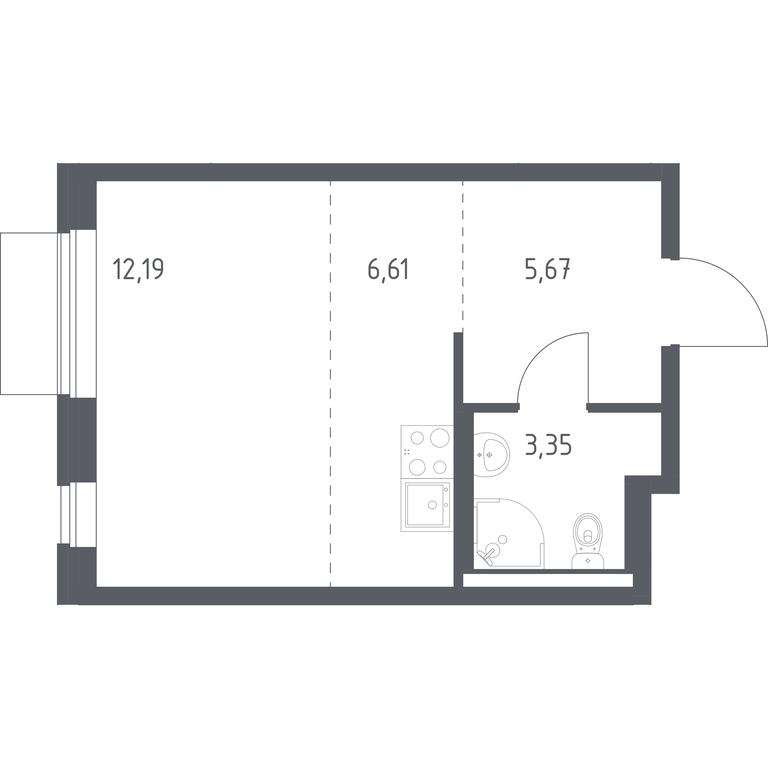 Apartment Sale, 27.82平方米 at Kvartal Aviatorov, ulitsa Koldunova, Aviatorov Microdistrict, Balashikha, Moscow Region, Russia #1 Apartment Sale, 27.82平方米 at Kvartal Aviatorov, ulitsa Koldunova, Aviatorov Microdistrict, Balashikha, Moscow Region, Russia #1