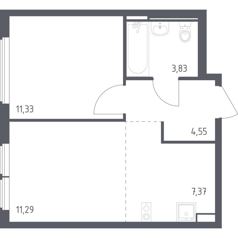 Apartment Sale, 38.37 sq. m. at Ostafevo, Ostafyevskoe Highway, 12к1, Ryazanovskoe Settlement, Moscow, Russia #1 Apartment Sale, 38.37 sq. m. at Ostafevo, Ostafyevskoe Highway, 12к1, Ryazanovskoe Settlement, Moscow, Russia #1