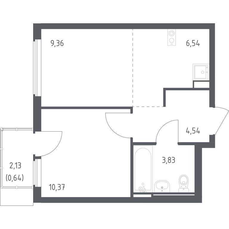 Apartment Sale, 35.28平方米 at Ostafevo, Ostafyevskoe Highway, 12к1, Ryazanovskoe Settlement, Moscow, Russia #1 Apartment Sale, 35.28平方米 at Ostafevo, Ostafyevskoe Highway, 12к1, Ryazanovskoe Settlement, Moscow, Russia #1