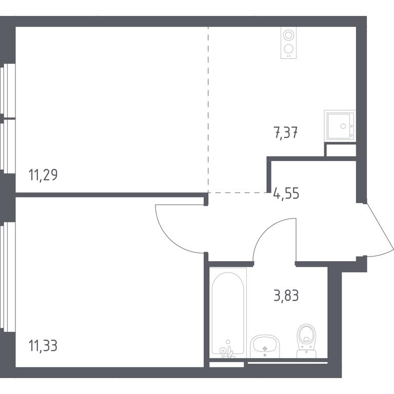 Apartment Sale, 38.37 sq. m. at Ostafevo, Ostafyevskoe Highway, 12к1, Ryazanovskoe Settlement, Moscow, Russia #1 Apartment Sale, 38.37 sq. m. at Ostafevo, Ostafyevskoe Highway, 12к1, Ryazanovskoe Settlement, Moscow, Russia #1