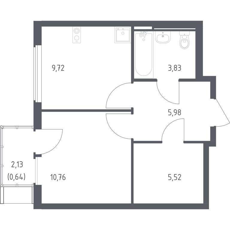 Apartment Sale, 36.45平方米 at Ostafevo, Ostafyevskoe Highway, 12к1, Ryazanovskoe Settlement, Moscow, Russia #1 Apartment Sale, 36.45平方米 at Ostafevo, Ostafyevskoe Highway, 12к1, Ryazanovskoe Settlement, Moscow, Russia #1