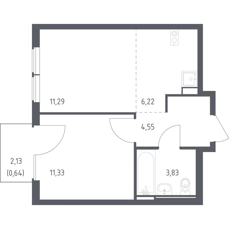 Apartment Sale, 37.86 sq. m. at Ostafevo, Ostafyevskoe Highway, 12к1, Ryazanovskoe Settlement, Moscow, Russia #1 Apartment Sale, 37.86 sq. m. at Ostafevo, Ostafyevskoe Highway, 12к1, Ryazanovskoe Settlement, Moscow, Russia #1