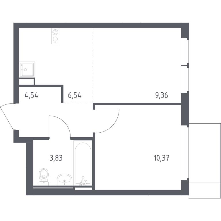 Apartment Sale, 34.64 sq. m. at Ostafevo, Ostafyevskoe Highway, 12к1, Ryazanovskoe Settlement, Moscow, Russia #1 Apartment Sale, 34.64 sq. m. at Ostafevo, Ostafyevskoe Highway, 12к1, Ryazanovskoe Settlement, Moscow, Russia #1