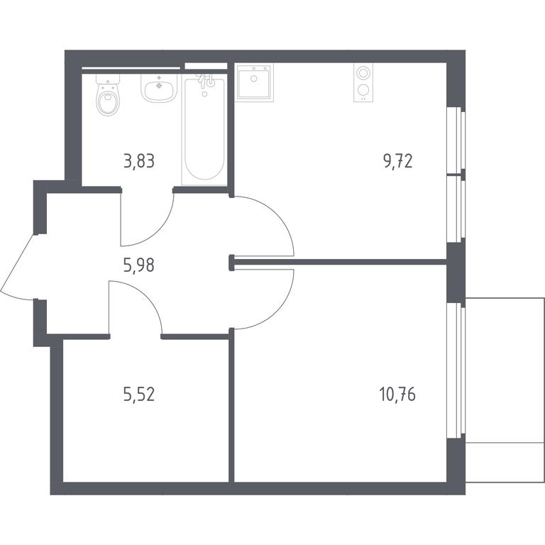 Apartment Sale, 35.81 sq. m. at Ostafevo, Ostafyevskoe Highway, 12к1, Ryazanovskoe Settlement, Moscow, Russia #1 Apartment Sale, 35.81 sq. m. at Ostafevo, Ostafyevskoe Highway, 12к1, Ryazanovskoe Settlement, Moscow, Russia #1