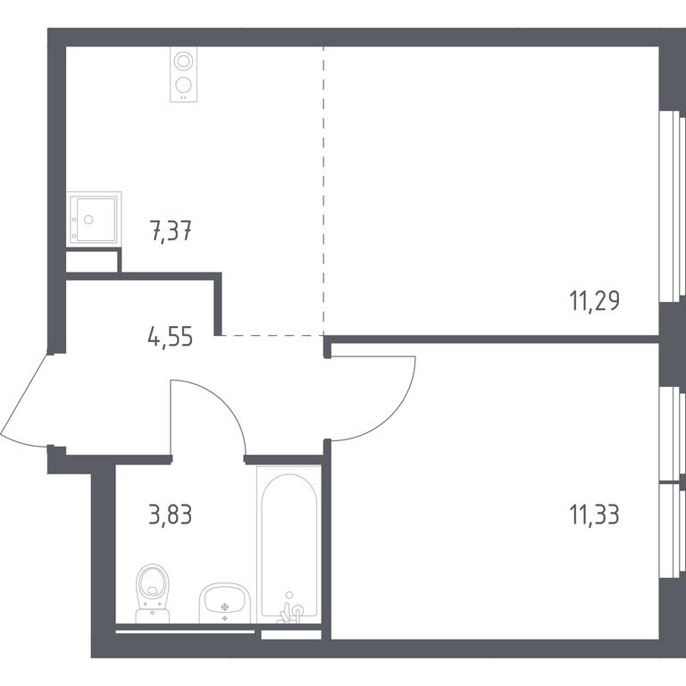 Apartment Sale, 38.37 sq. m. at Ostafevo, Ostafyevskoe Highway, 12к1, Ryazanovskoe Settlement, Moscow, Russia #1 Apartment Sale, 38.37 sq. m. at Ostafevo, Ostafyevskoe Highway, 12к1, Ryazanovskoe Settlement, Moscow, Russia #1