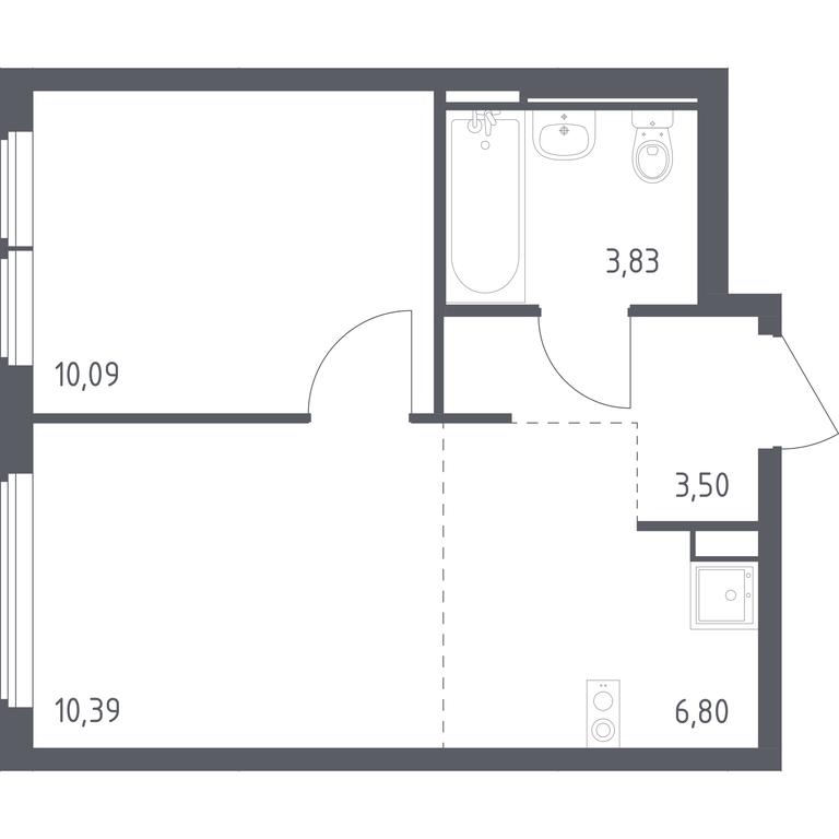 Apartment Sale, 34.61平方米 at Ostafevo, Ostafyevskoe Highway, 12к1, Ryazanovskoe Settlement, Moscow, Russia #1 Apartment Sale, 34.61平方米 at Ostafevo, Ostafyevskoe Highway, 12к1, Ryazanovskoe Settlement, Moscow, Russia #1