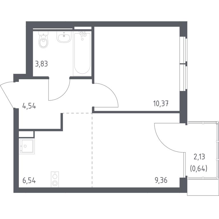 Apartment Sale, 35.28 sq. m. at Ostafevo, Ostafyevskoe Highway, 12к1, Ryazanovskoe Settlement, Moscow, Russia #1 Apartment Sale, 35.28 sq. m. at Ostafevo, Ostafyevskoe Highway, 12к1, Ryazanovskoe Settlement, Moscow, Russia #1