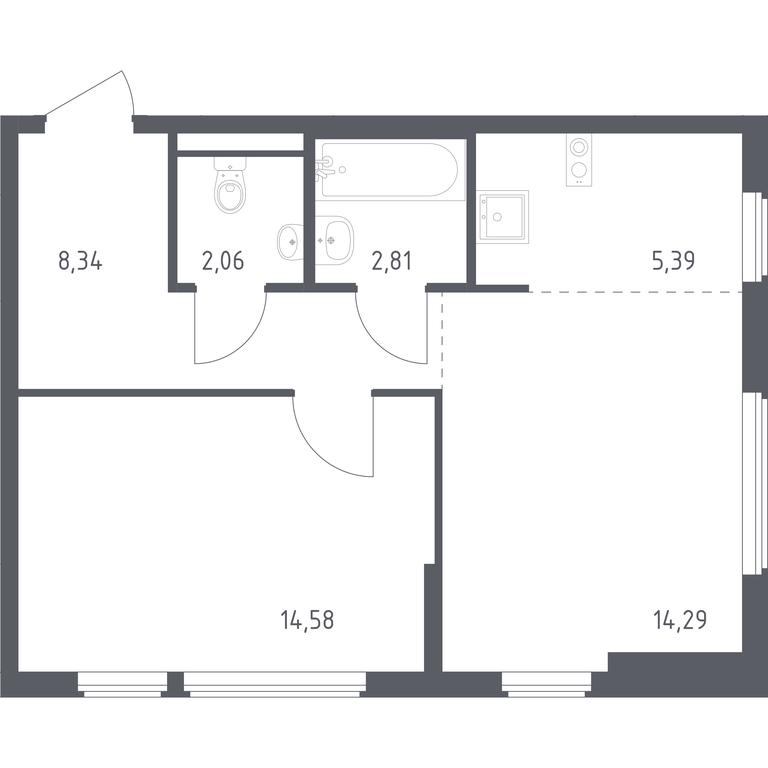 Apartment Sale, 47.47 sq. m. at Ostafevo, Ostafyevskoe Highway, 12к1, Ryazanovskoe Settlement, Moscow, Russia #1 Apartment Sale, 47.47 sq. m. at Ostafevo, Ostafyevskoe Highway, 12к1, Ryazanovskoe Settlement, Moscow, Russia #1