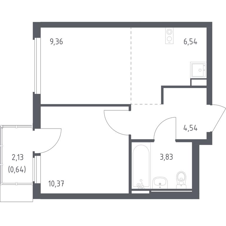 Apartment Sale, 35.28平方米 at Ostafevo, Ostafyevskoe Highway, 12к1, Ryazanovskoe Settlement, Moscow, Russia #1 Apartment Sale, 35.28平方米 at Ostafevo, Ostafyevskoe Highway, 12к1, Ryazanovskoe Settlement, Moscow, Russia #1