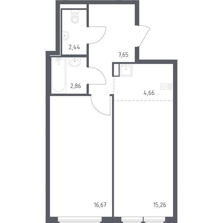 Apartment Sale, 49.54平方米 at Ostafevo, Ostafyevskoe Highway, 12к1, Ryazanovskoe Settlement, Moscow, Russia #1 Apartment Sale, 49.54平方米 at Ostafevo, Ostafyevskoe Highway, 12к1, Ryazanovskoe Settlement, Moscow, Russia #1